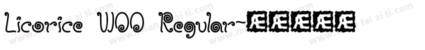 Licorice W00 Regular字体转换